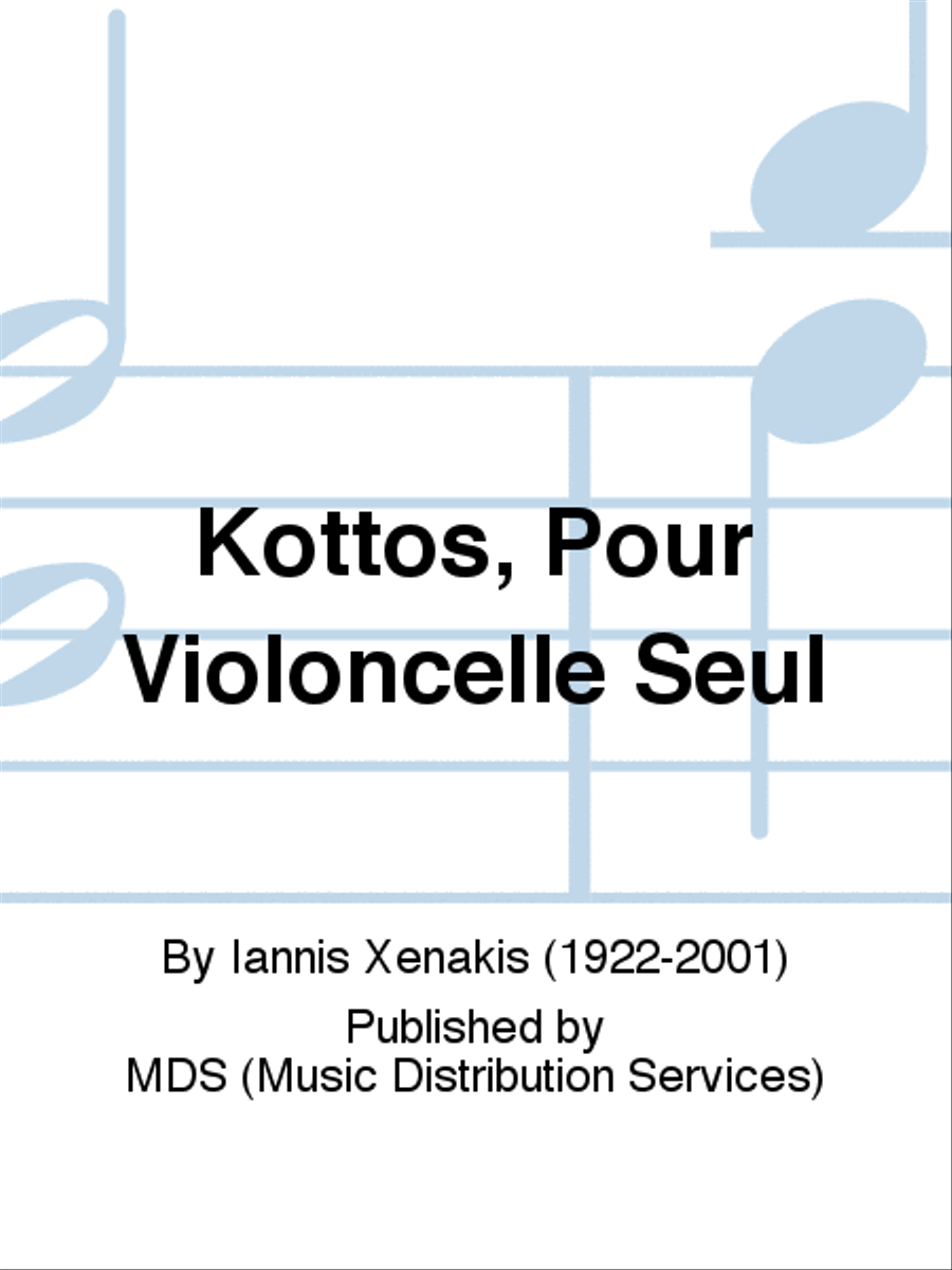 Kottos, pour Violoncelle Seul Cello scores gallery preview page 1