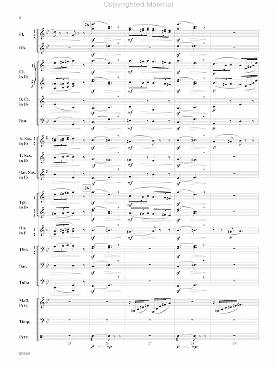 Sicilienne Sicilienne Concert Band scores gallery preview page 9