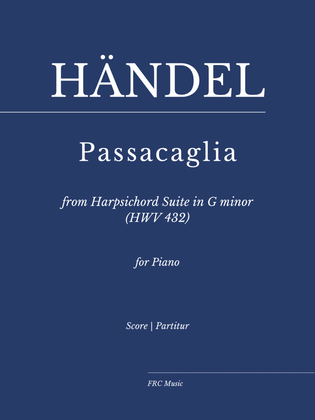 Book cover for Händel: Passacaglia from Harpsichord Suite in G minor (HWV 432) for Piano