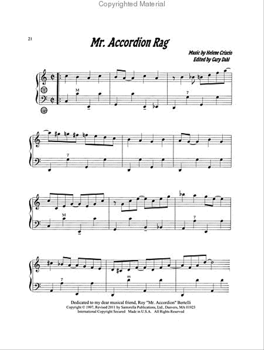 Ragtime Favorites for Accordion with CD Accordion scores gallery preview page 4
