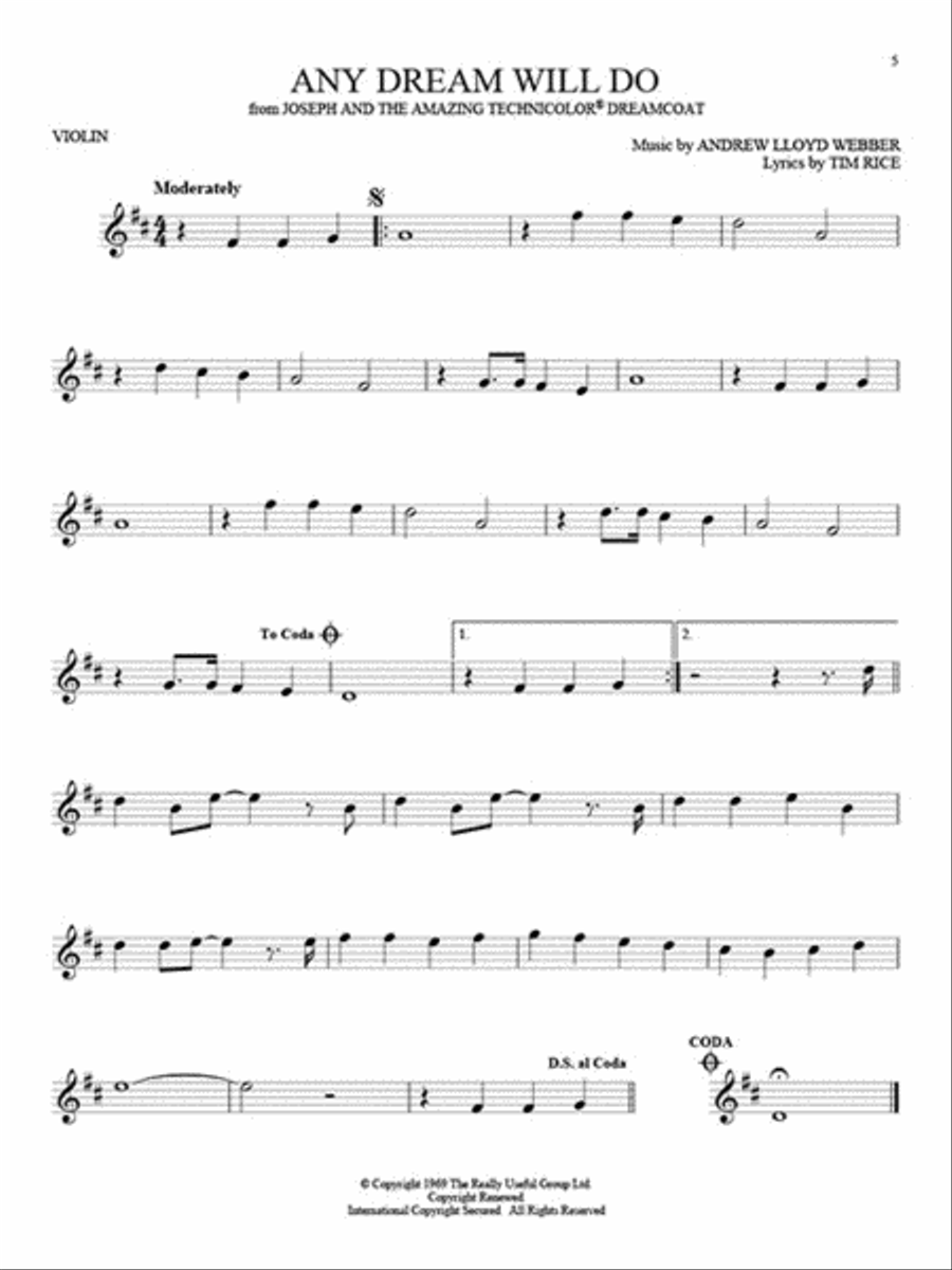101 Broadway Songs for Violin Violin Solo scores gallery preview page 5