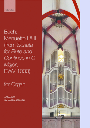 Book cover for Menuetto I and II, from Flute Sonata in C major, BWV 1033