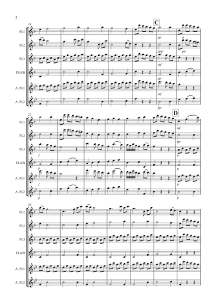 Adagio from Mozart's Clarinet Concerto for Flute Quartet image number null
