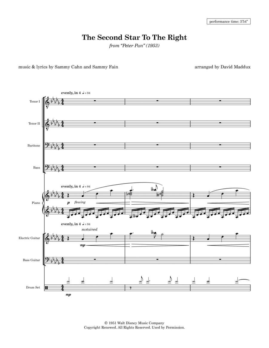 The Second Star To The Right Small Ensemble scores gallery preview page 1