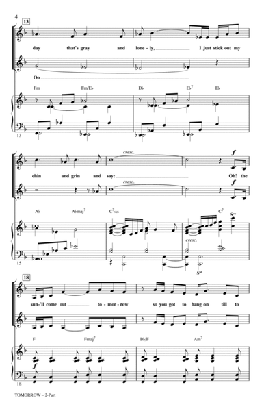 Tomorrow (from Annie) (arr. Ed Lojeski)