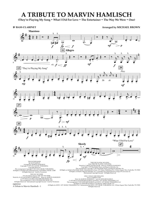 A Tribute To Marvin Hamlisch - Bb Bass Clarinet