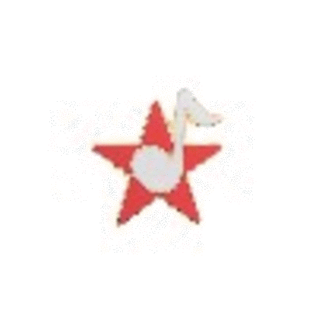 Mini Pin Star With 8Th Note Asstd Colors