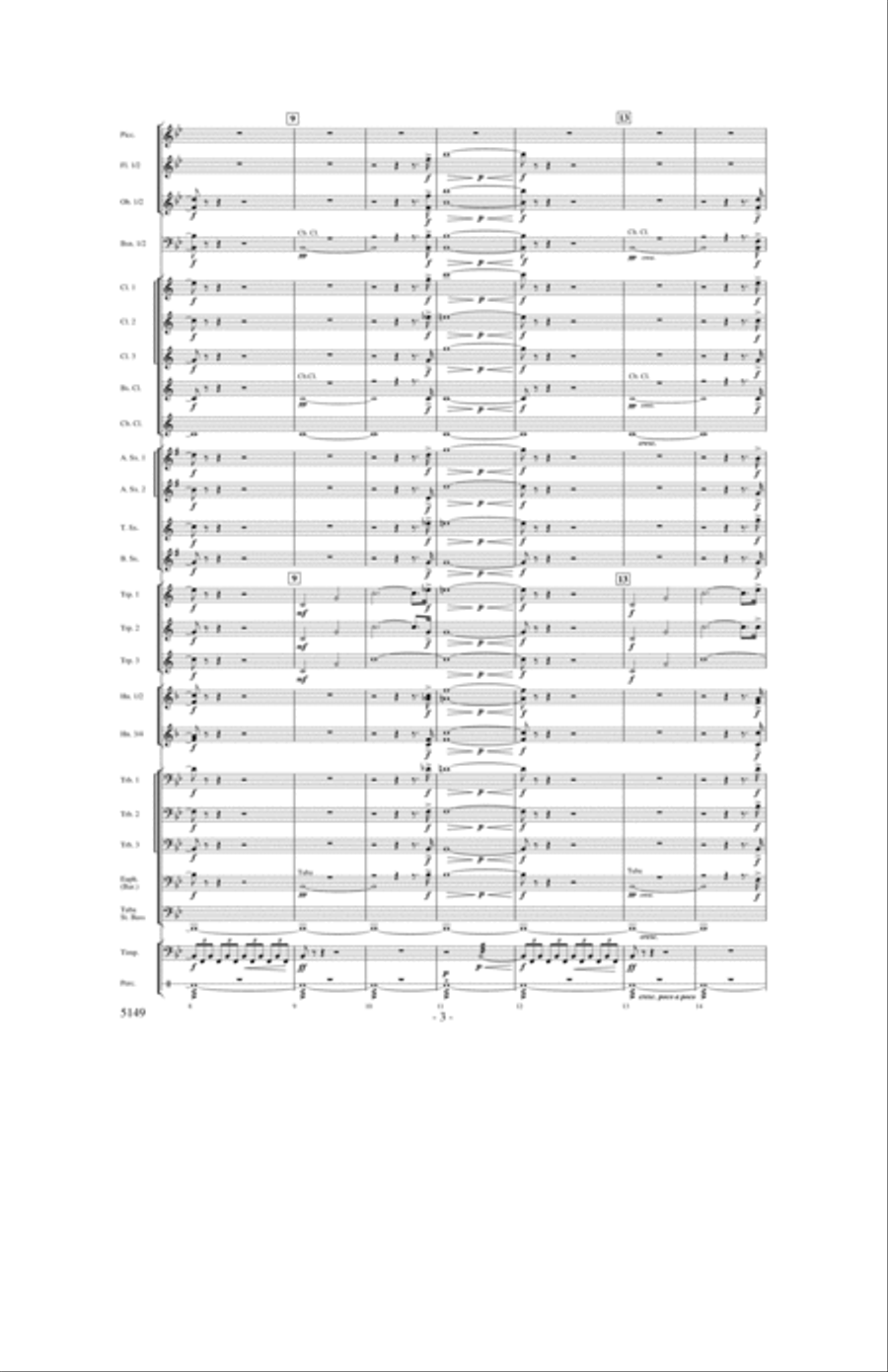Also Sprach Zarathustra Concert Band scores gallery preview page 3
