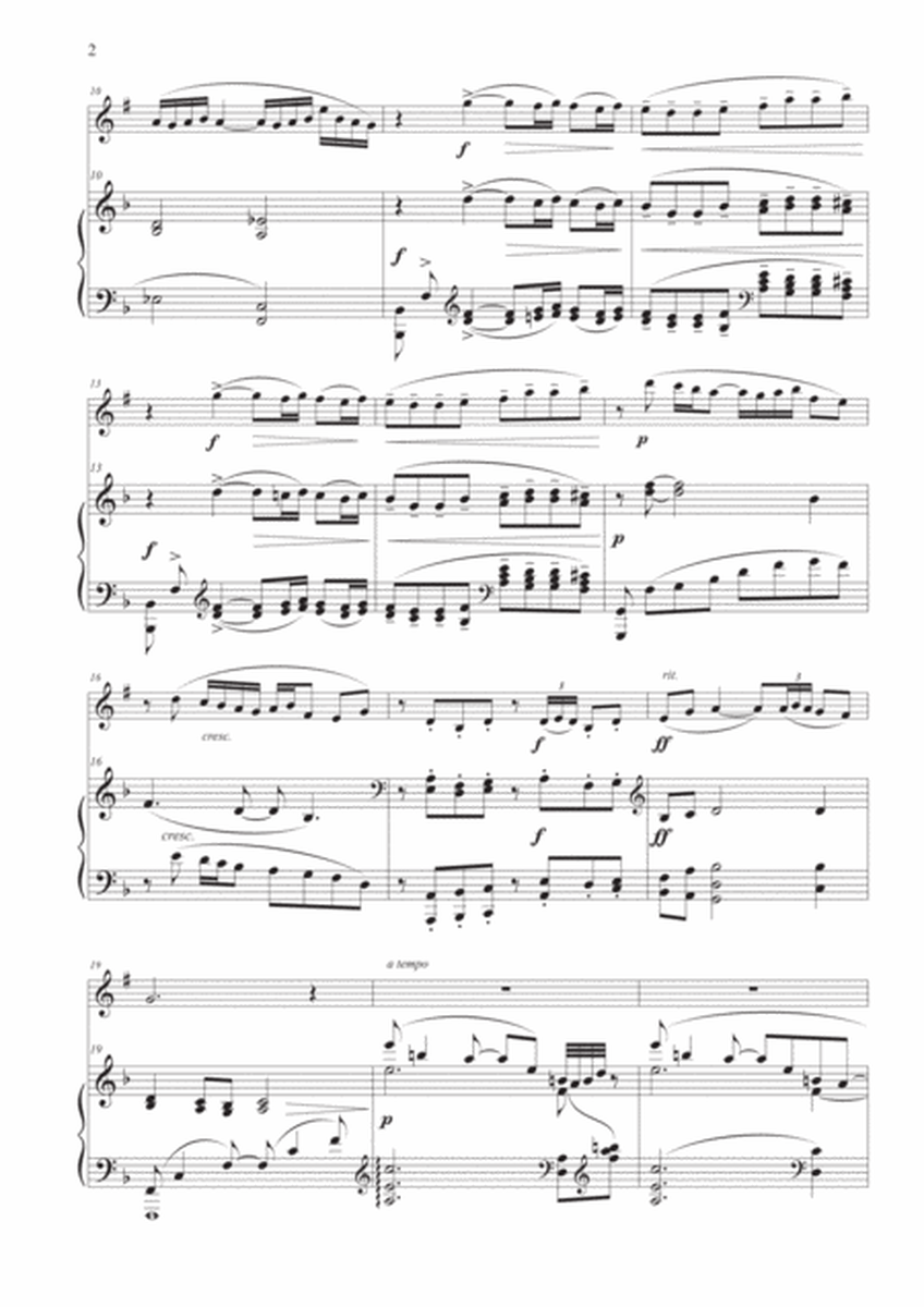 Prelude from "Suite Bergamasque" for Clarinet and Piano image number null