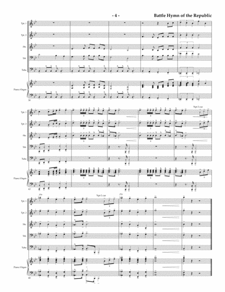 Battle Hymn of the Republic for Brass Quintet image number null