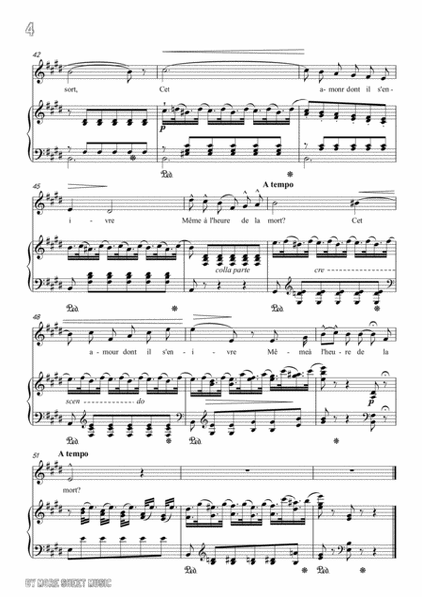 Viardot-La mésange in E Major,for Voice and Piano image number null