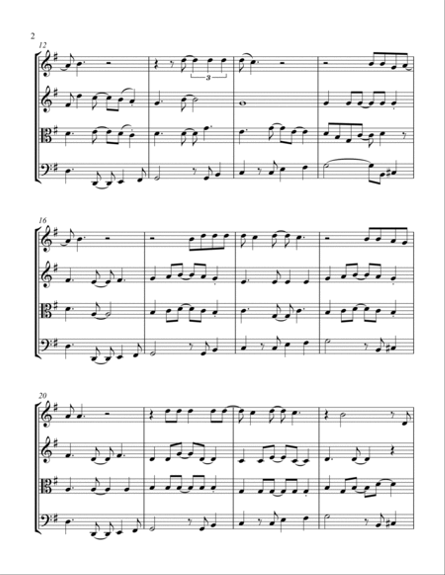 Brown Eyed Girl Brown Eyed Girl String Quartet scores gallery preview page 2