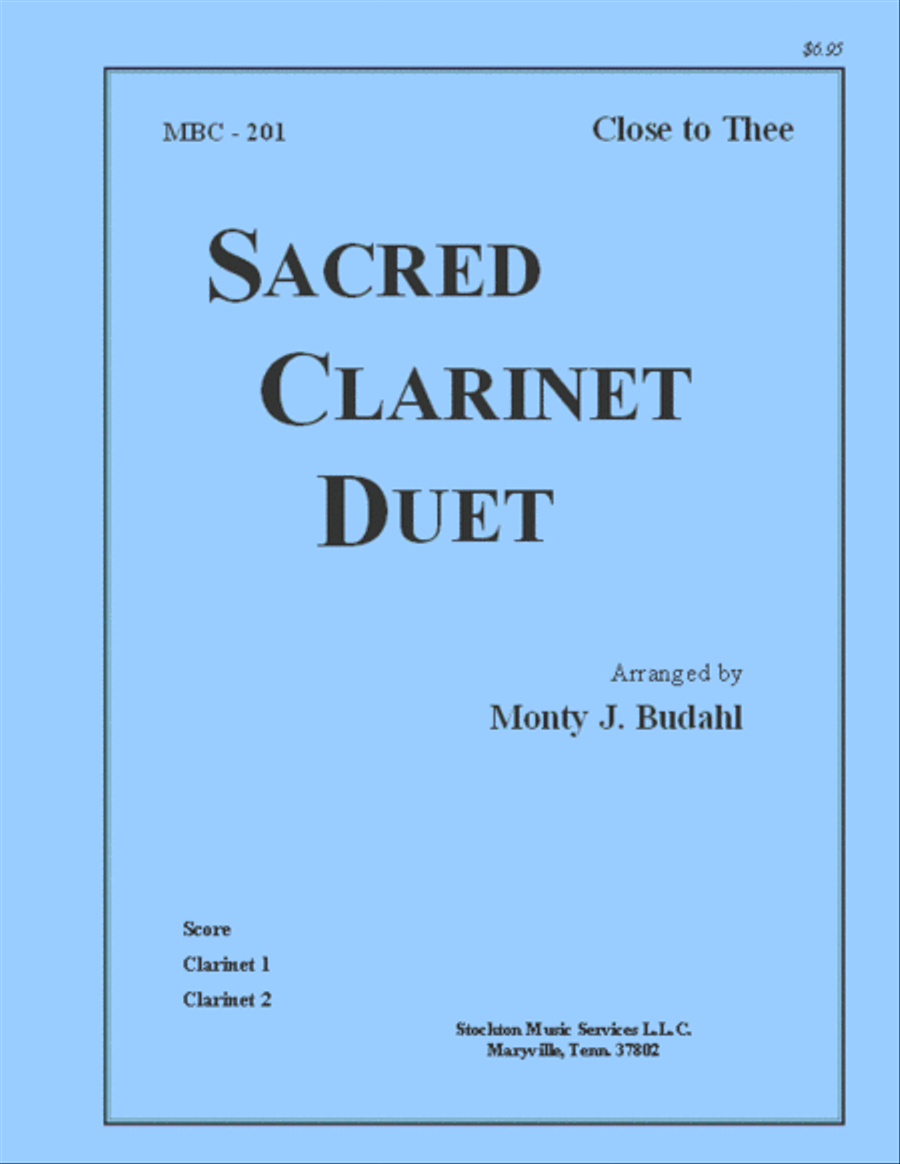 Close To Thee Clarinet Duet scores gallery preview page 1