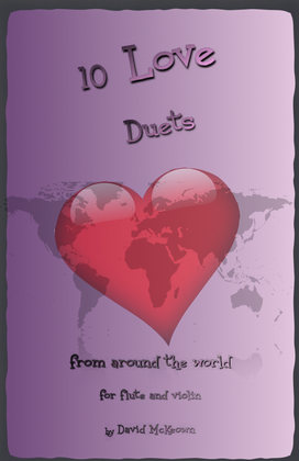 Book cover for 10 Love Duets for Flute and Violin