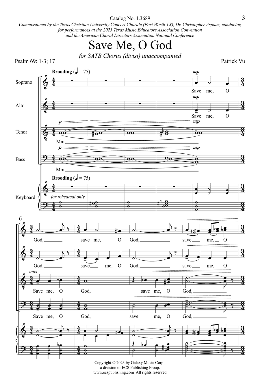 Save Me, O God Divisi scores gallery preview page 3