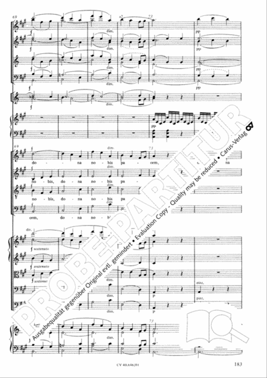 Mass in A Major (2 versions) STB scores gallery preview page 194