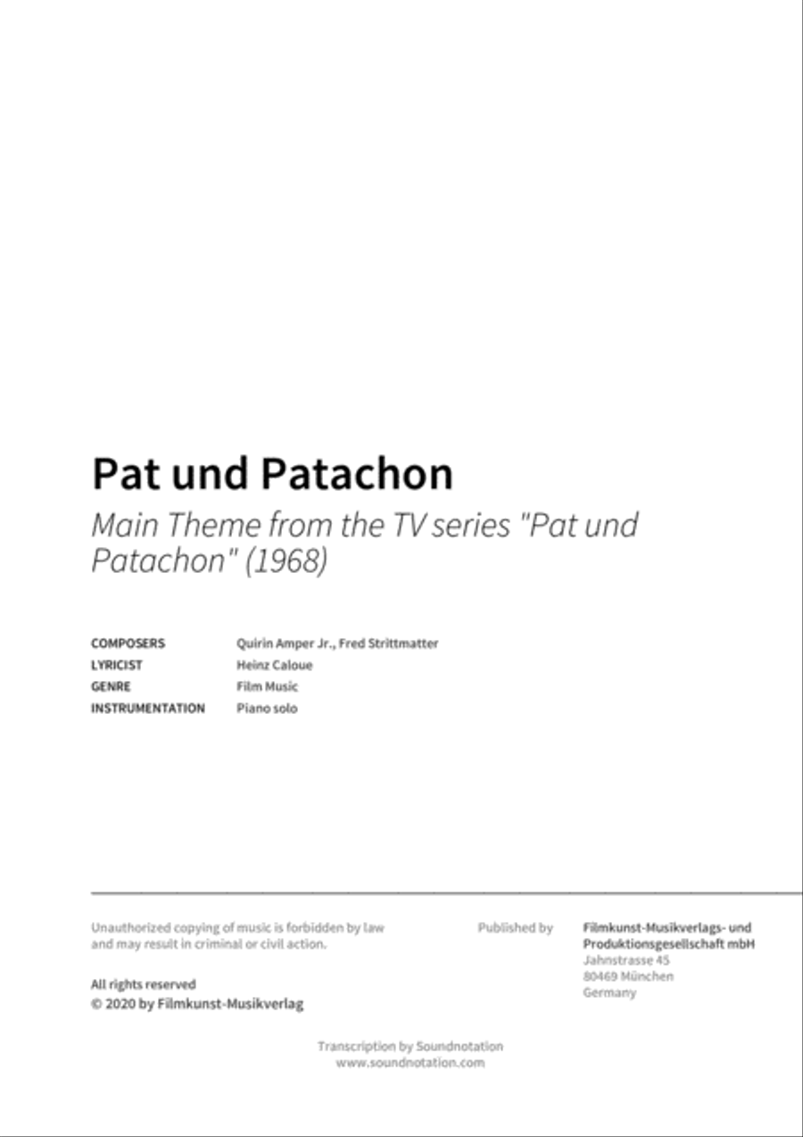 Pat und Patachon Piano scores gallery preview page 2