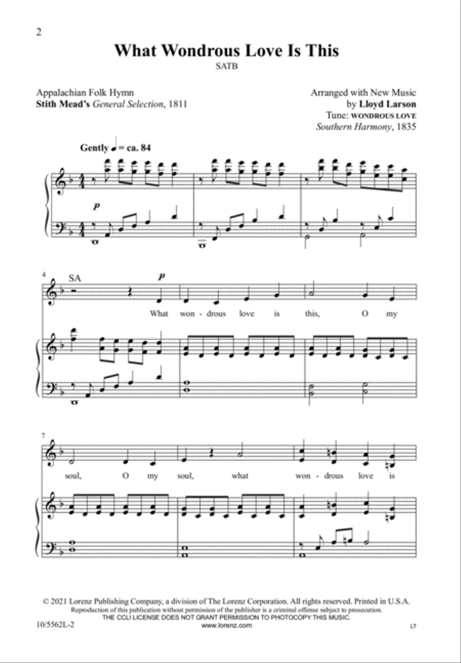 What Wondrous Love Is This 4-Part scores gallery preview page 2