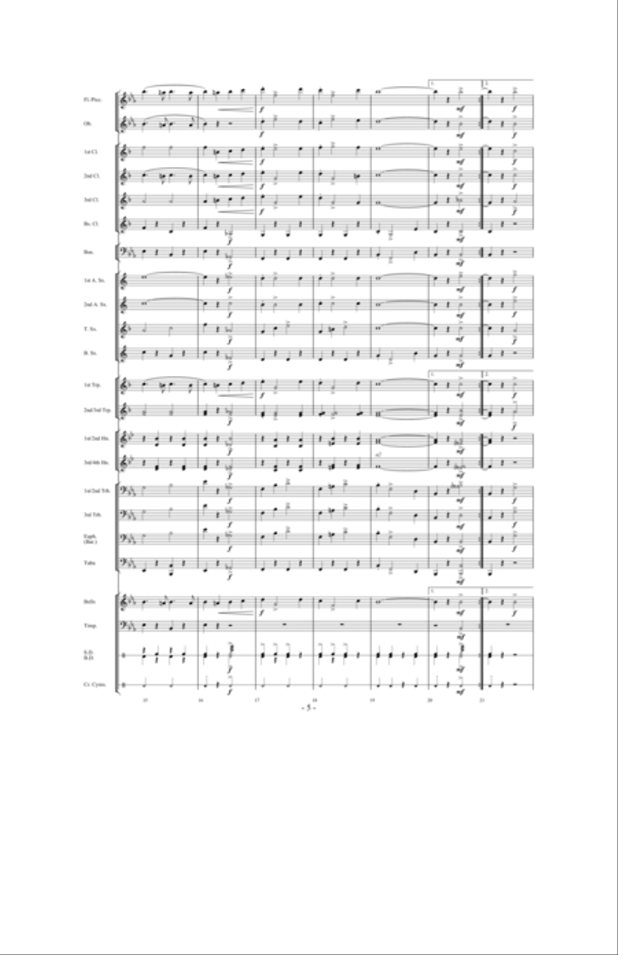 Aces of the Air Aces of the Air Concert Band scores gallery preview page 4