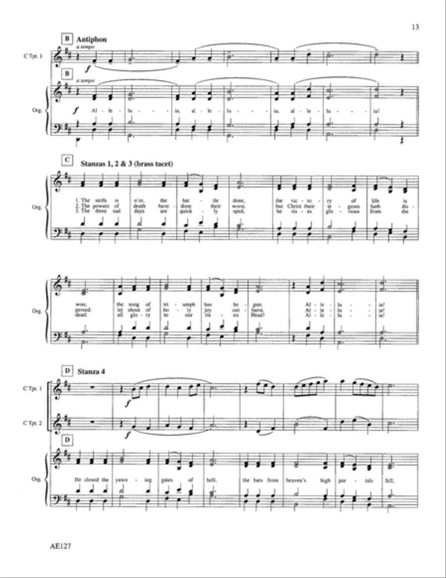 The Strife is O'er Choir scores gallery preview page 2