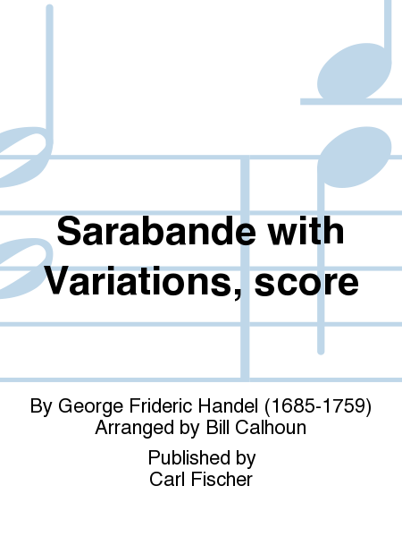Sarabande with Variations, score