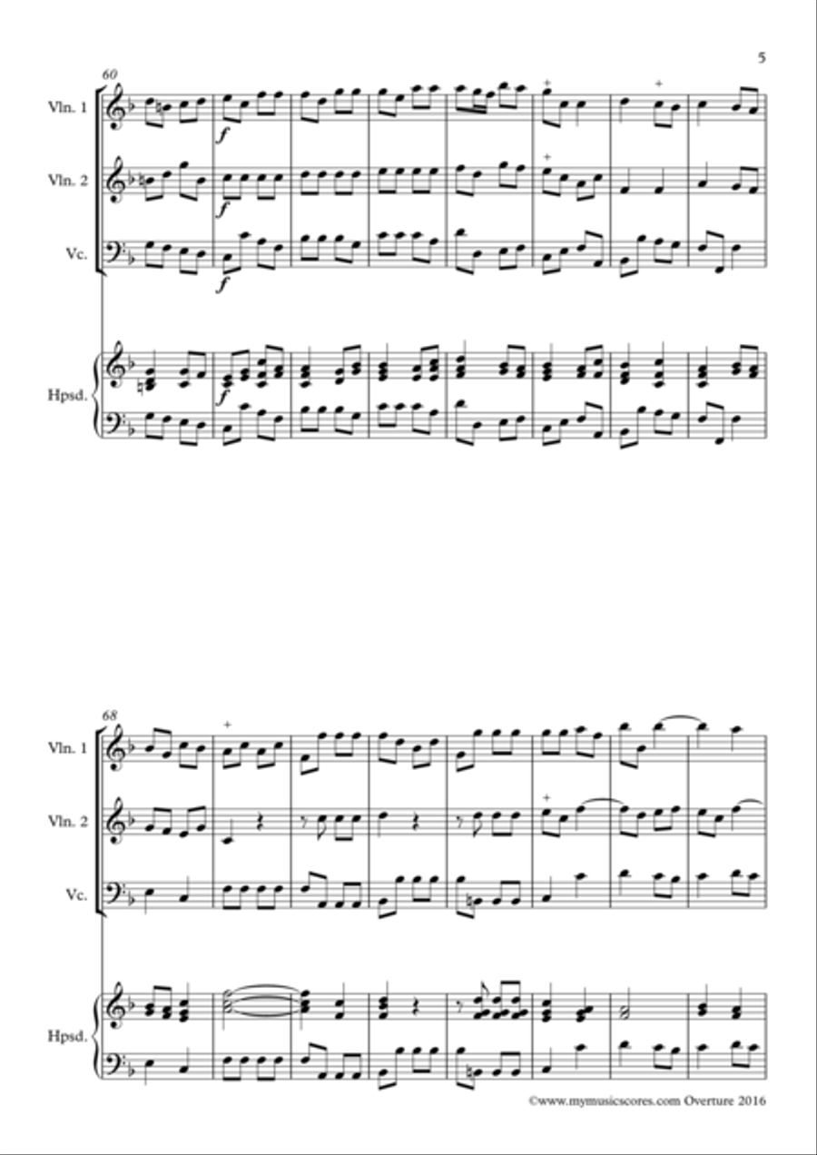 Overture Cello scores gallery preview page 6