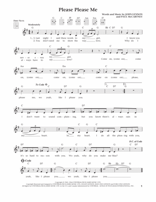 Please Please Me (from The Daily Ukulele) (arr. Liz and Jim Beloff)