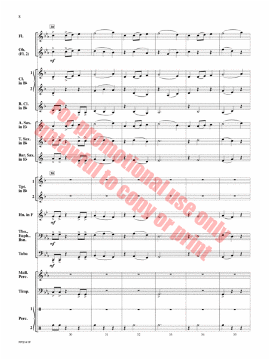 The Lightning Catcher Concert Band scores gallery preview page 9