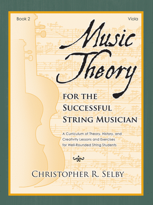 Book cover for Music Theory for the Successful String Musician, Book 2 - Viola