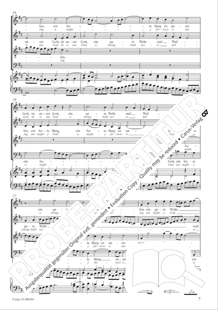 A mighty fortress is our God (Ein feste Burg ist unser Gott) A mighty fortress is our God (Ein feste Burg ist unser Gott) 4-Part scores gallery preview page 7