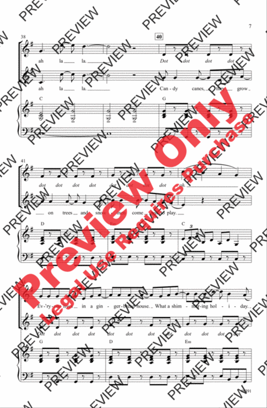 Snow Globe 2-Part scores gallery preview page 7