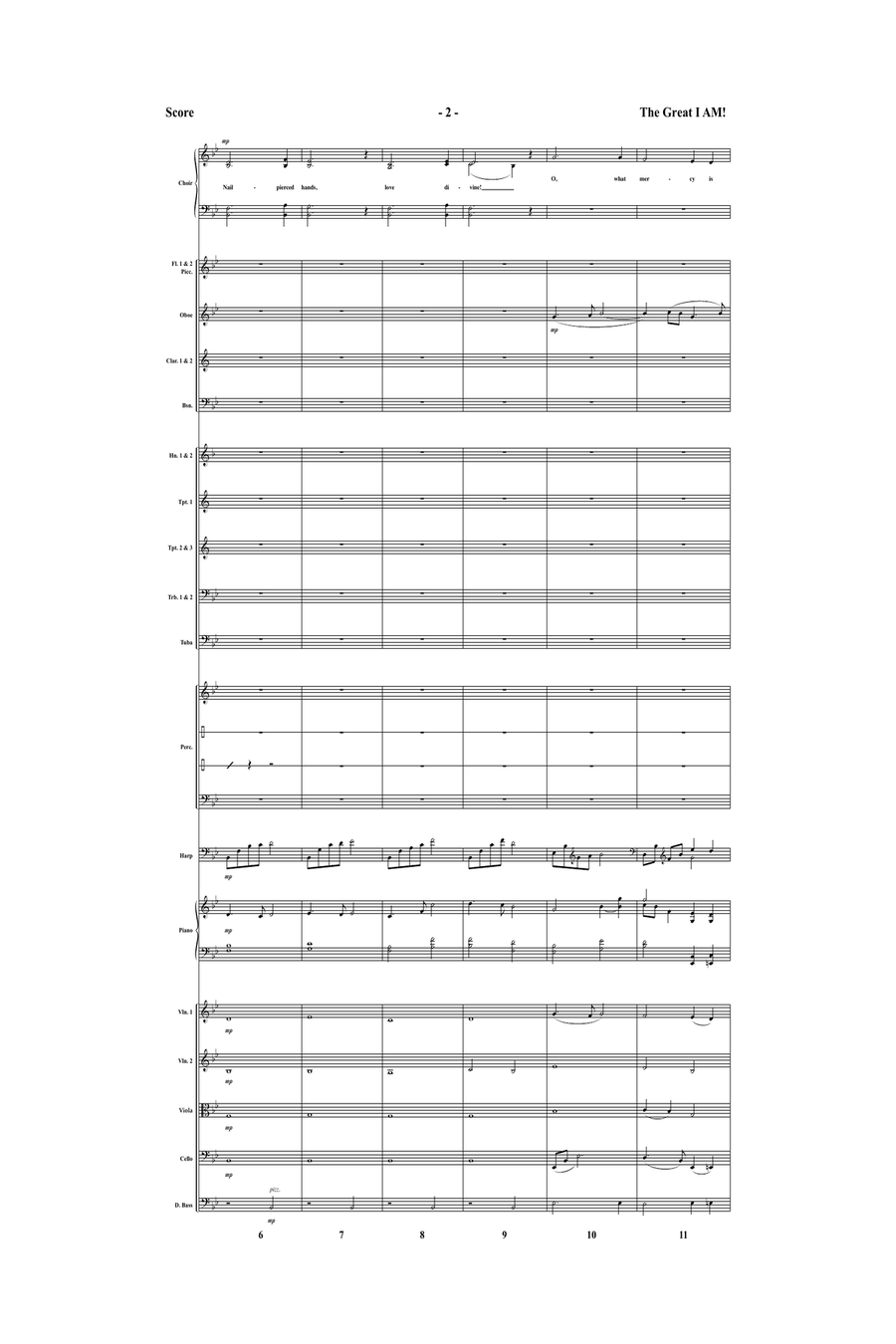 The Great I AM! - Orchestral Score and Parts (Digital Download) Set of Parts scores gallery preview page 4