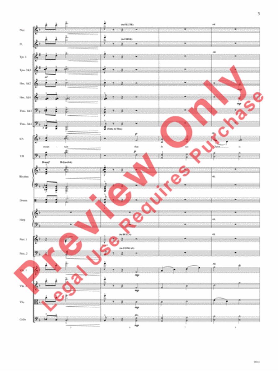 Go, Tell It on the Mountain Choir scores gallery preview page 3