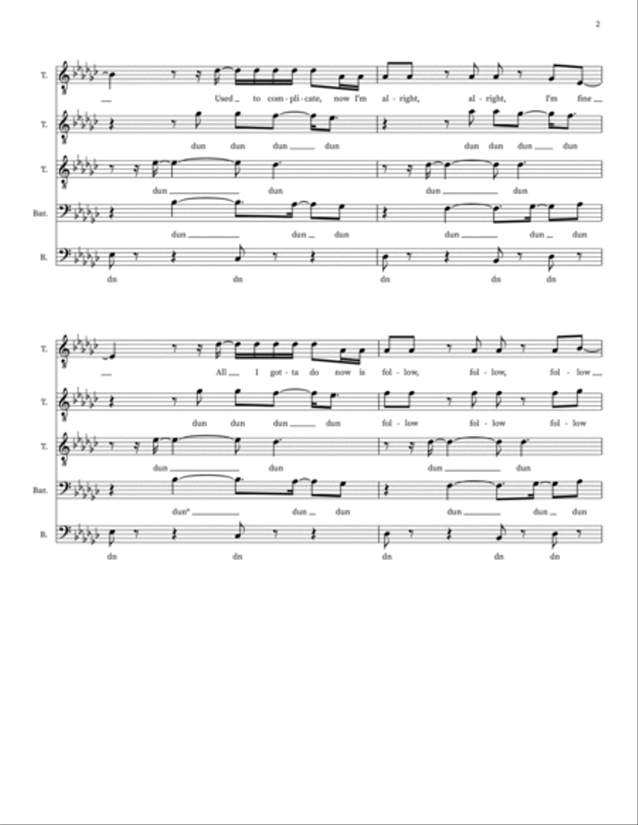 Simple And Sweet Choir scores gallery preview page 2