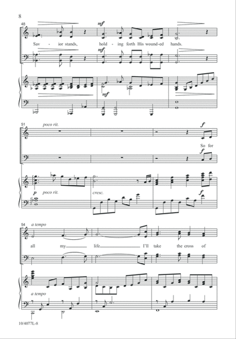 The Glory of the Cross 4-Part scores gallery preview page 9