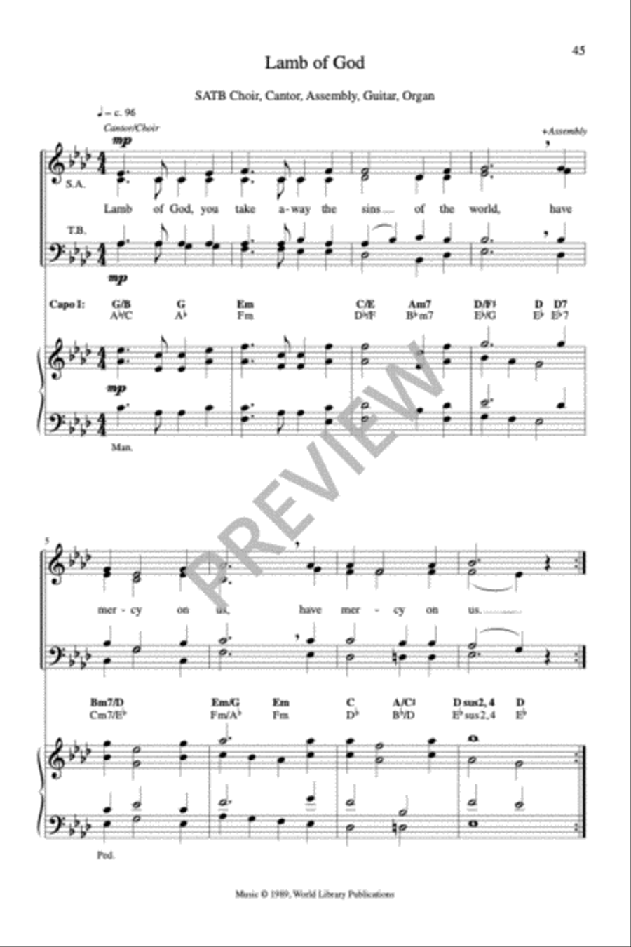 Sing Praise and Thanksgiving Mass-Full Score (revised) 4-Part scores gallery preview page 22