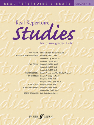Book cover for Real Repertoire Studies, Grades 4-6