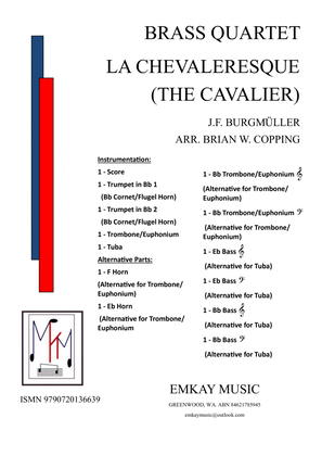Book cover for LA CHEVALERESQUE (THE CAVALIER) BRASS QUARTET