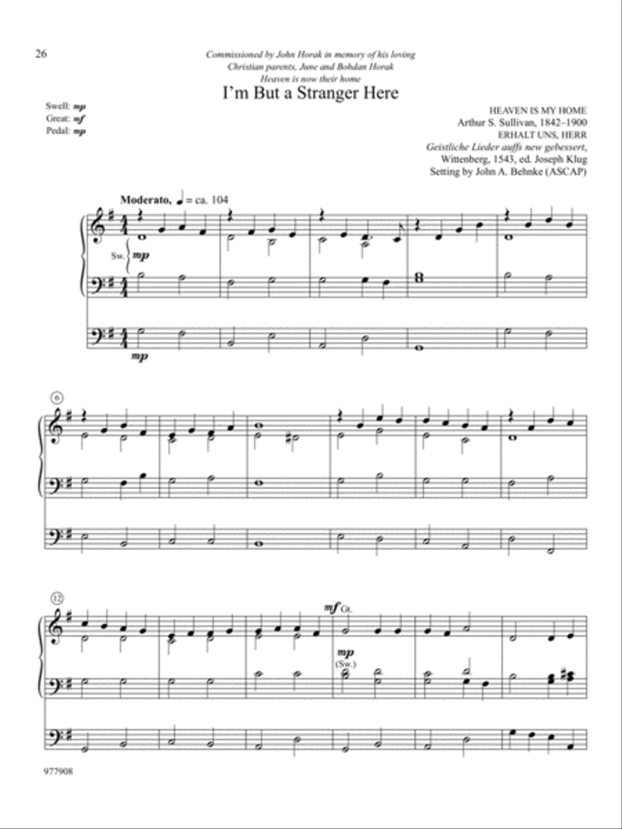 Five Hymn Inspirations, Set 2 Organ scores gallery preview page 6