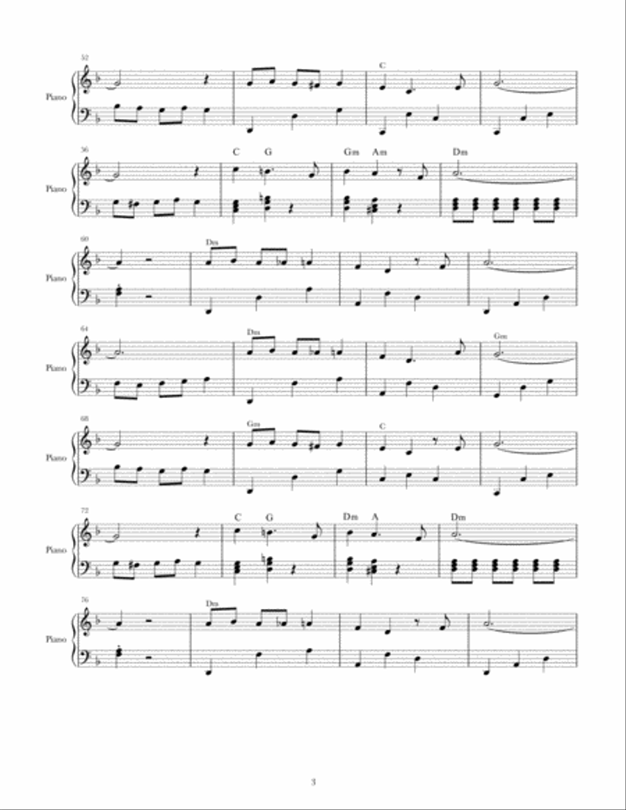 Choori Choori Piano Solo scores gallery preview page 3