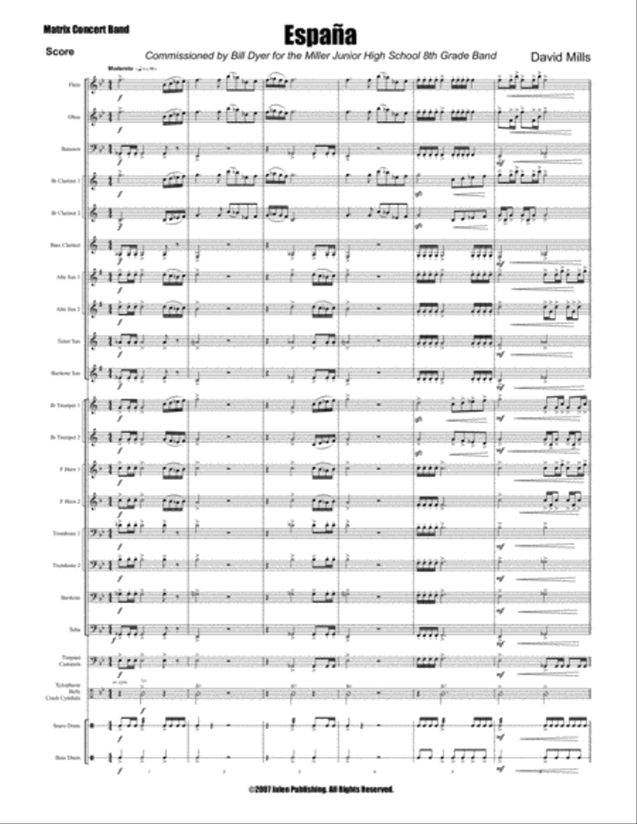Espana (Concert Band) Concert Band scores gallery preview page 2