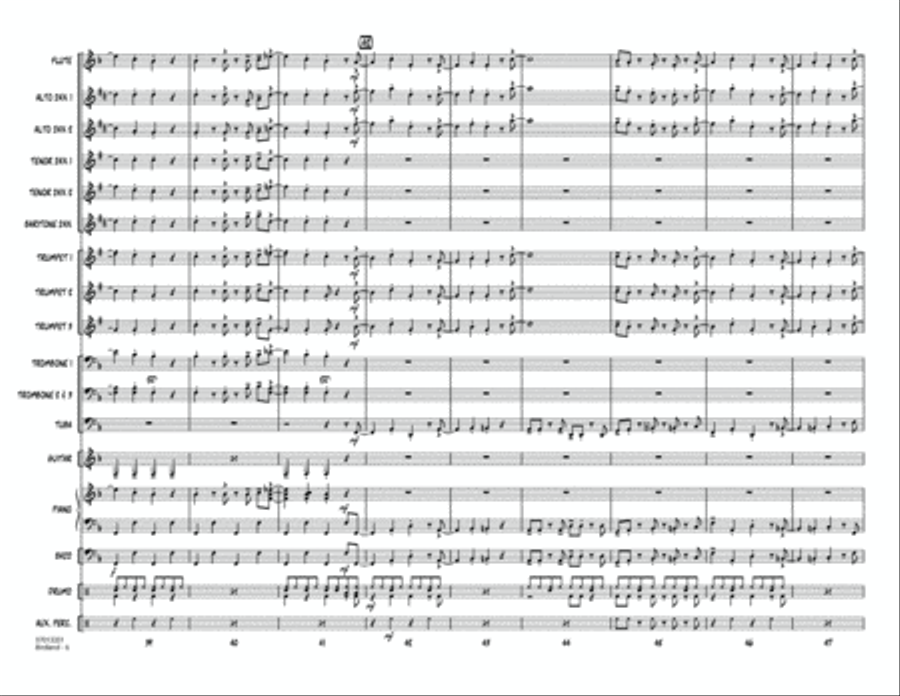 Birdland (arr. John Berry) - Conductor Score (Full Score) Jazz Ensemble scores gallery preview page 6