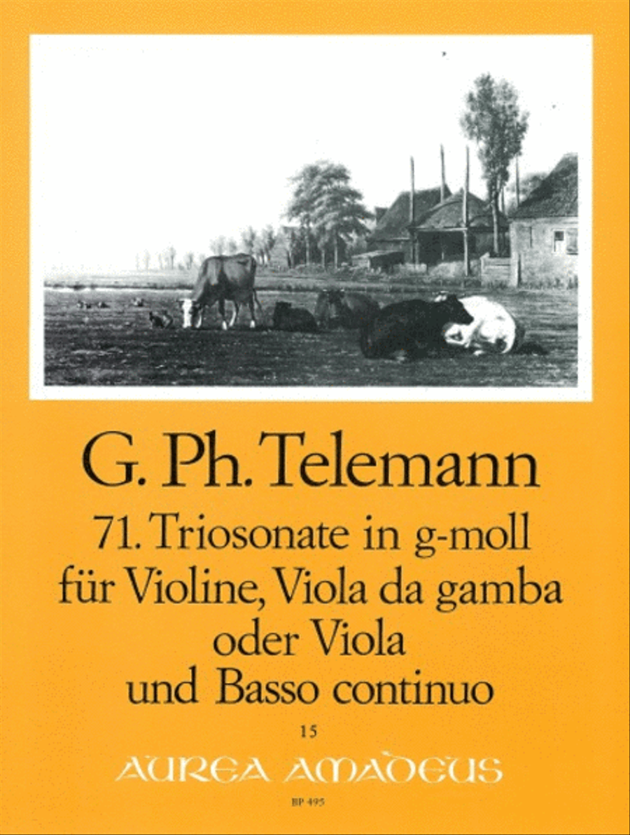 71. Trio sonata G minor TWV 42:g10 Viola scores gallery preview page 1