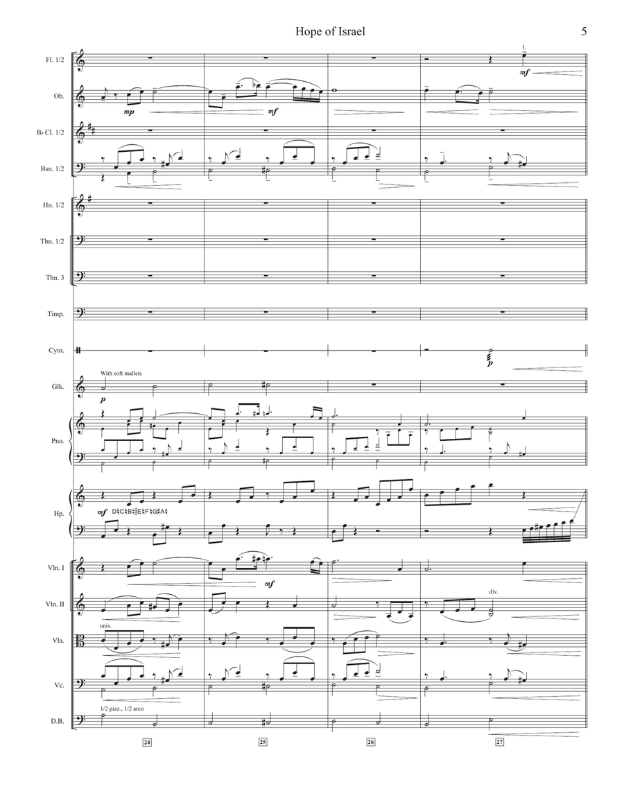Hope Of Israel Hope Of Israel Full Orchestra scores gallery preview page 5