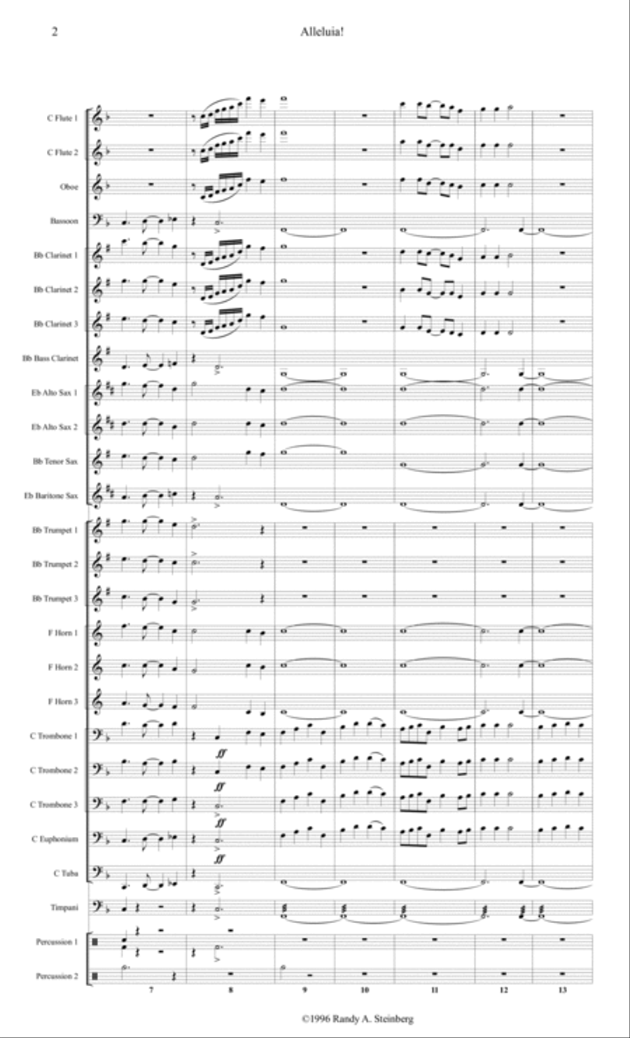 Alleluia! Concert Band scores gallery preview page 5