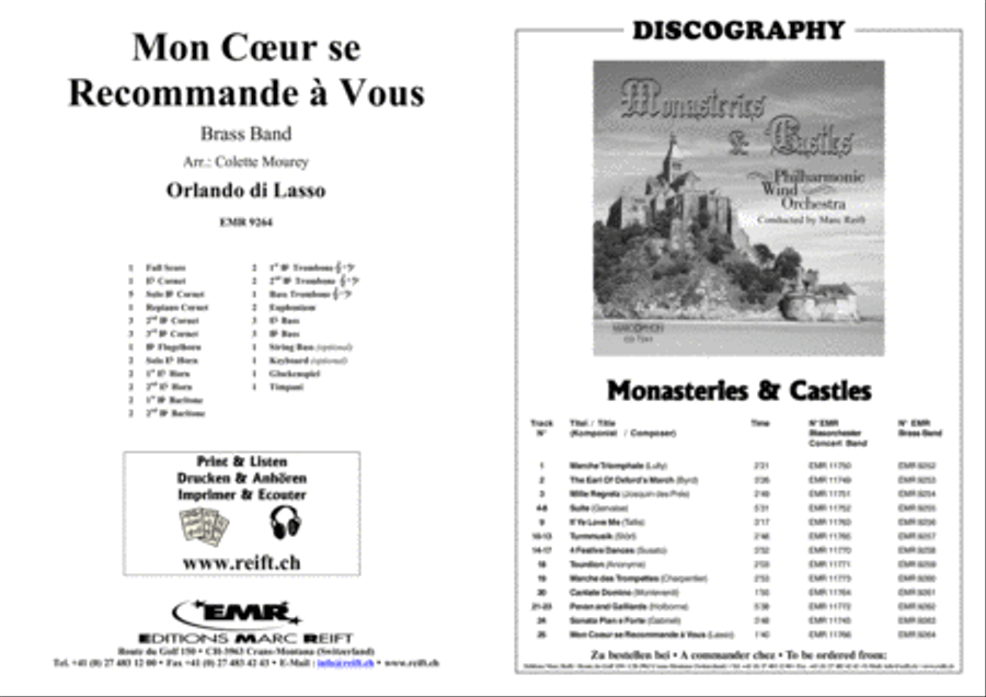 Mon Coeur se Recommande a Vous Brass Band scores gallery preview page 2