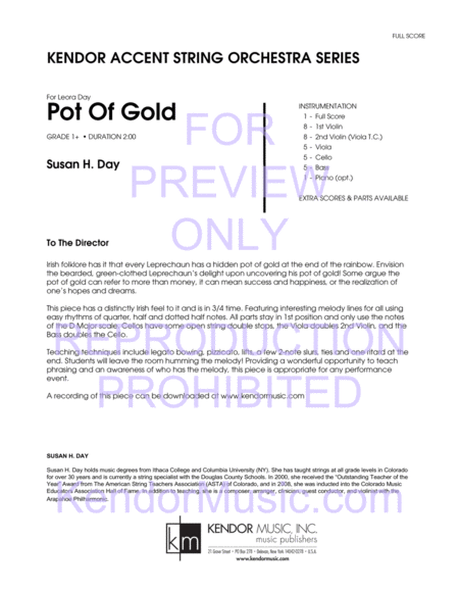 Pot Of Gold (Full Score)