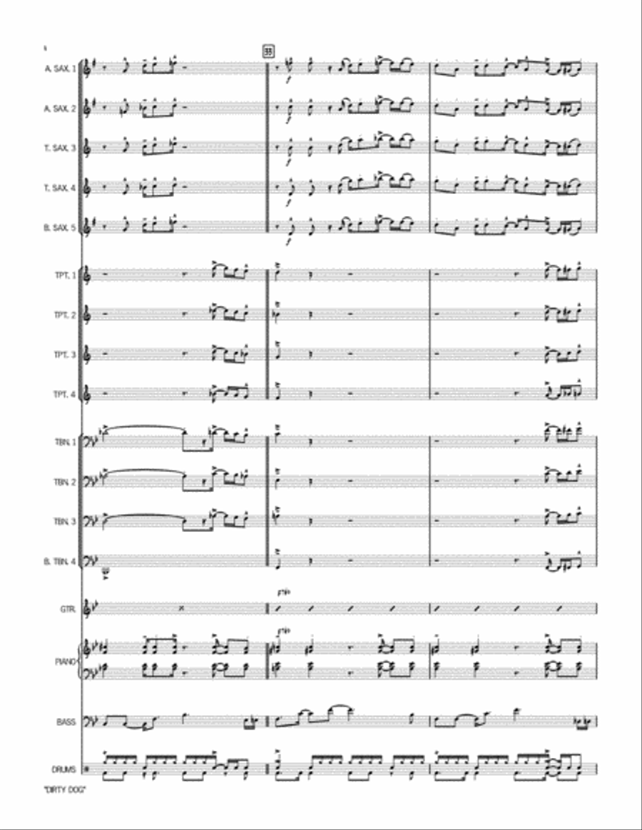 Dirty Dog Jazz Ensemble scores gallery preview page 9