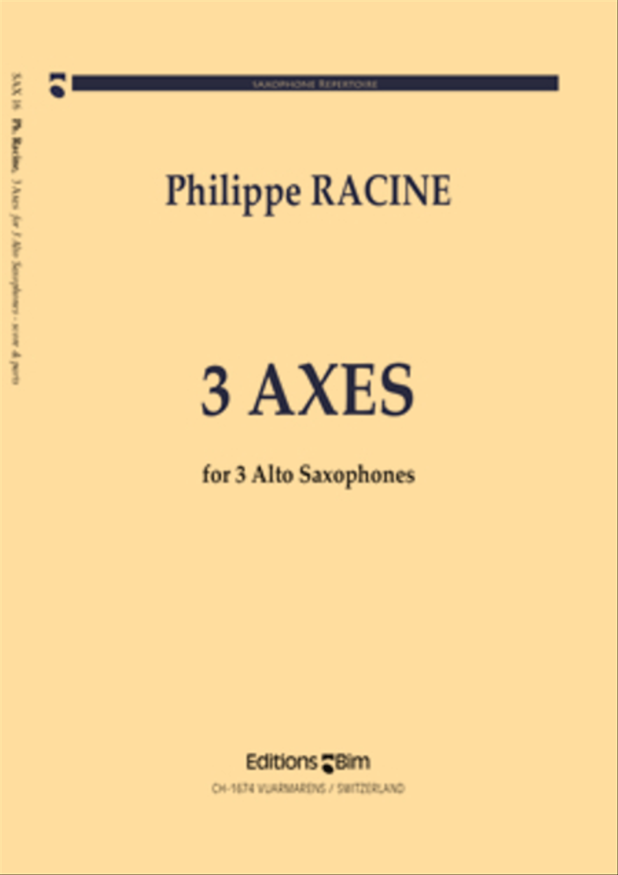 Trois Axes Alto Saxophone scores gallery preview page 1