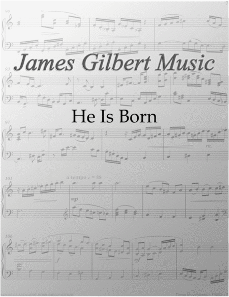 He Is Born (Il Est Ne) Full Orchestra scores gallery preview page 1